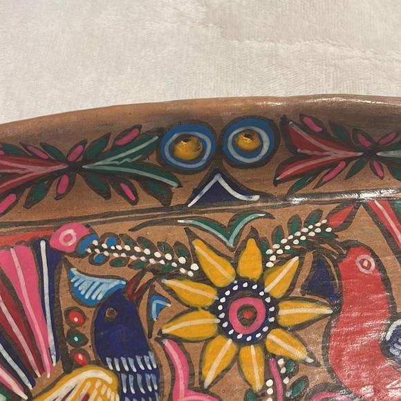 Hand painted clay tray - Picture 4 of 4